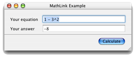 MathLink Example