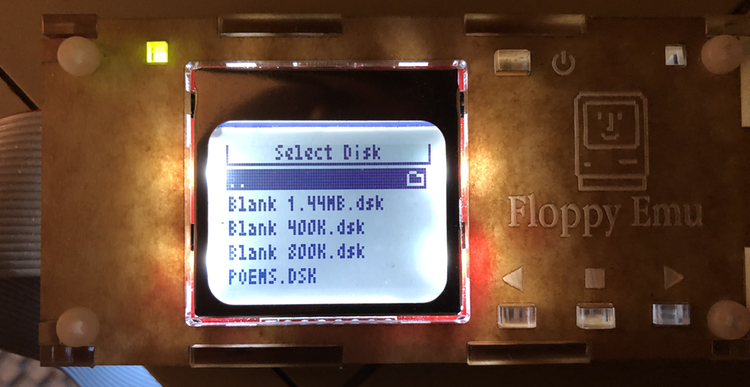 Blank disks on the Floppy Emu