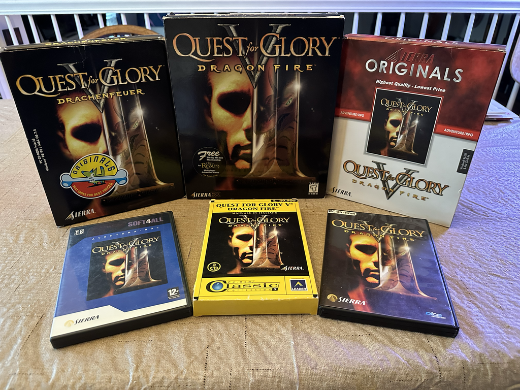 Quest for Glory V box variants