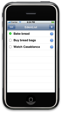 EdenList screenshot