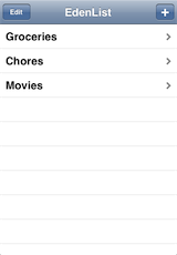 EdenList screenshot
