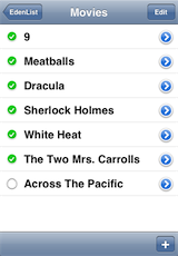 EdenList screenshot