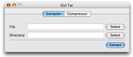 GUI Tar screenshot - Extractor